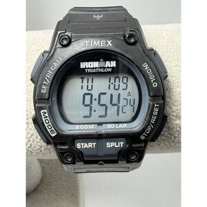 Timex Shock 854 Mens Watch New Battery 42MM 8" Ironman Triathlon